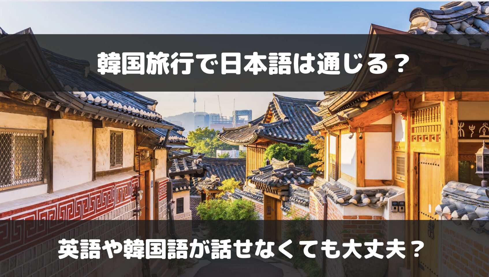 韓国旅行は日本語しか話せない人でも楽しめる？2度ソウル旅行に行った筆者が解説